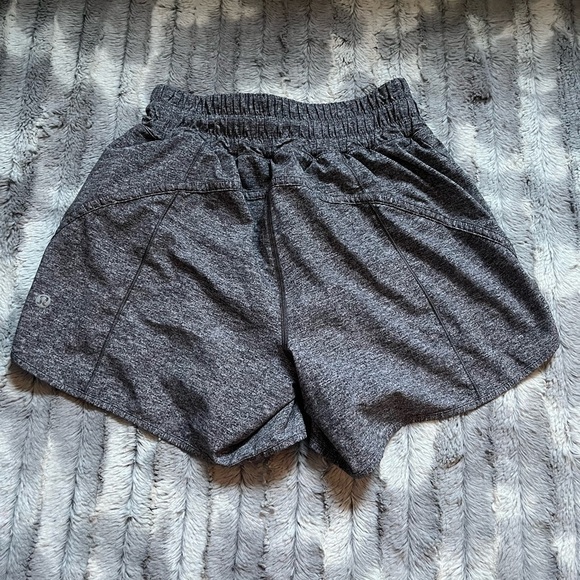 Lululemon Track That Short *5" Heather Lux Multi Black Size 4 - Picture 3 of 9